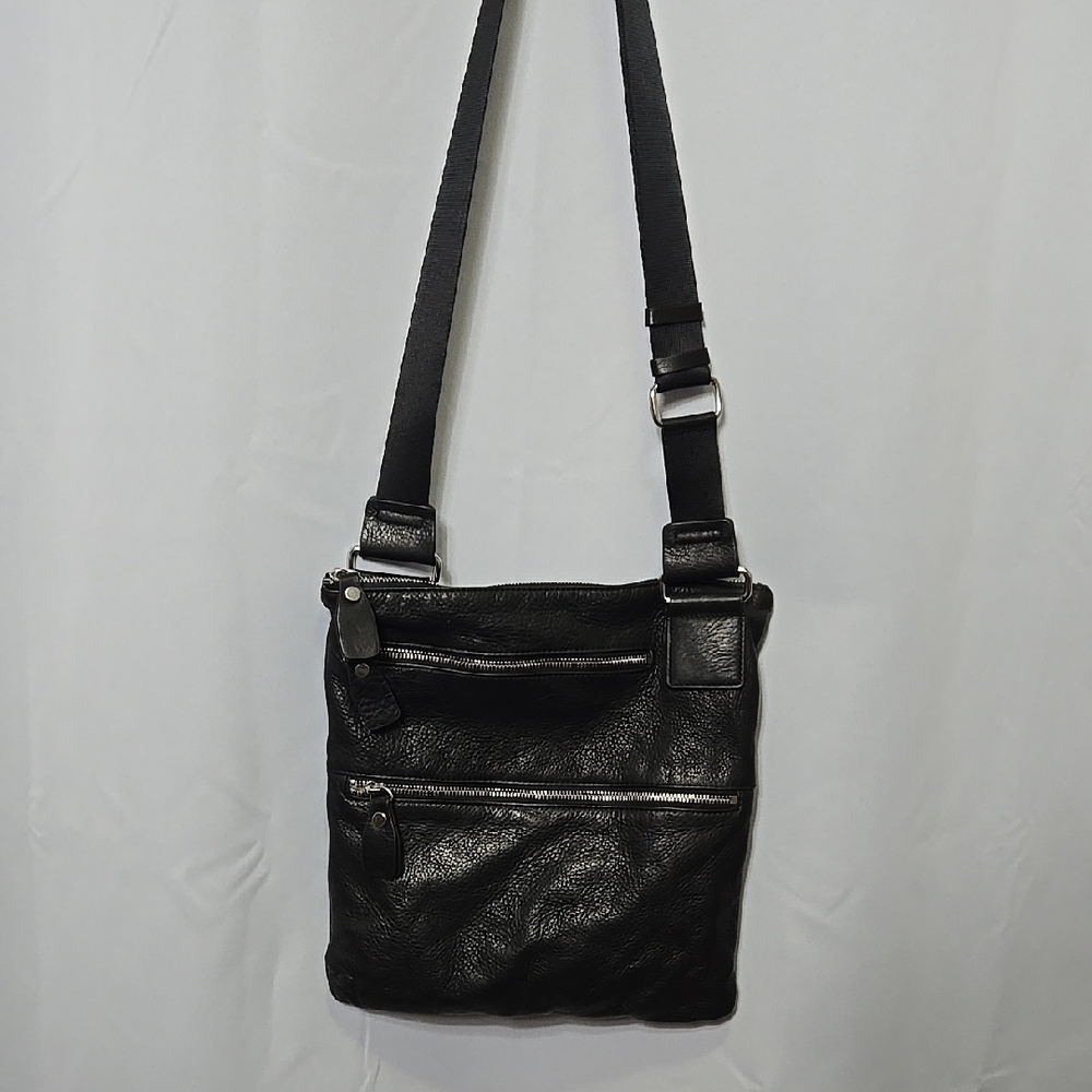 Margot Black Messenger Bag Timeless Design Practical
